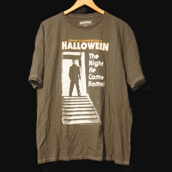 John Carpenter’s Halloween Gray Michael Myers Tee “The Night He Came Home!” XL - Picture 1 of 4